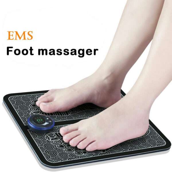 Electric EMS Foot Massager Pad Portable Foldable Massage Mat Muscle Stimulation Improve Blood Circulation Relief Pain Relax