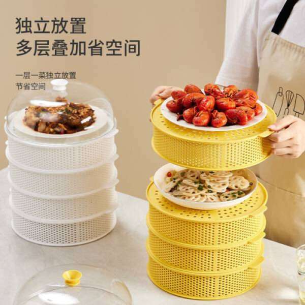 Multifunctional 5 layer Food Safety Cover (Yellow Colour)