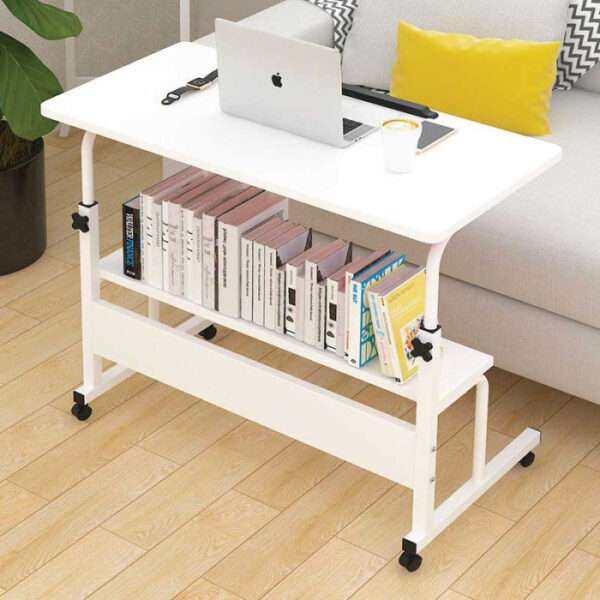 ADJUSTABLE DOUBLE LAYER READING TABLE ( White Colour)