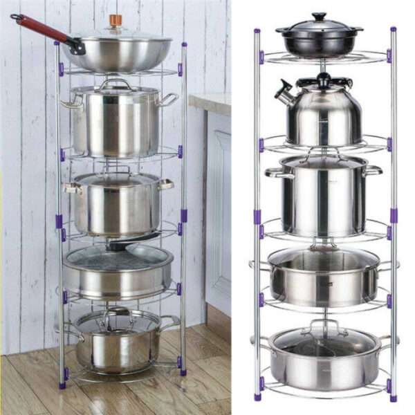 Super Pot Stand 5 Layer Kitchen Pot Organizer