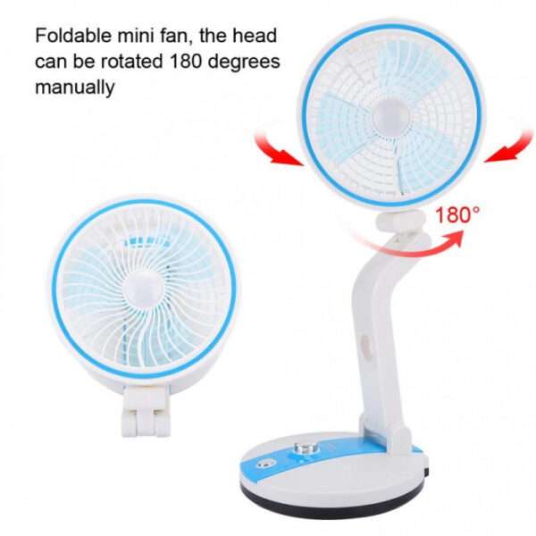 High speed Rechargeable Folding Fan With Led Light