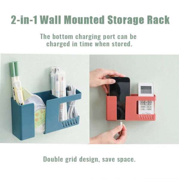 Wall Mounted Double Layer Phone Holder