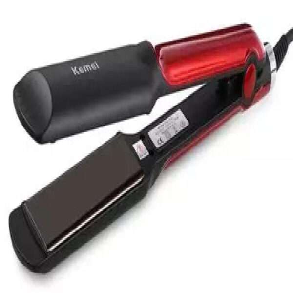 Kemei KM-531 Professional Hair Straightener - Black and Red