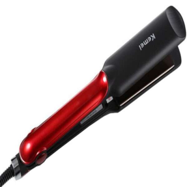 Kemei KM-531 Professional Hair Straightener - Black and Red