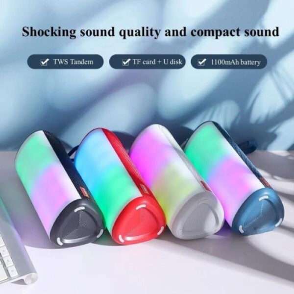 T&G TG-357 Stereo Super Bass Sound RGB Portable Bluetooth Speaker