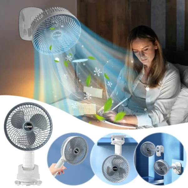 Portable Small Fan, Hand Held Cooling Fan, Small Portable Desk Fan, Mini Clip on Fan, Mini Fan with Stand, Outdoor Rechargeable Fan, Long Use Time