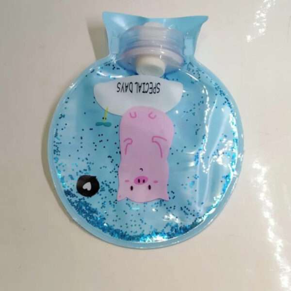 Cute Small Hot Water Bag (250) Round Shaped Glitter Print