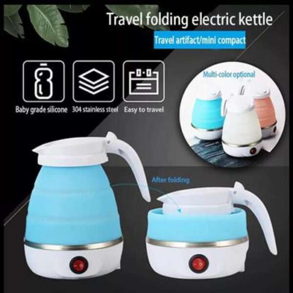 Travelling Folding Kettle Electric Silicone Foldable Water Kettles Compression