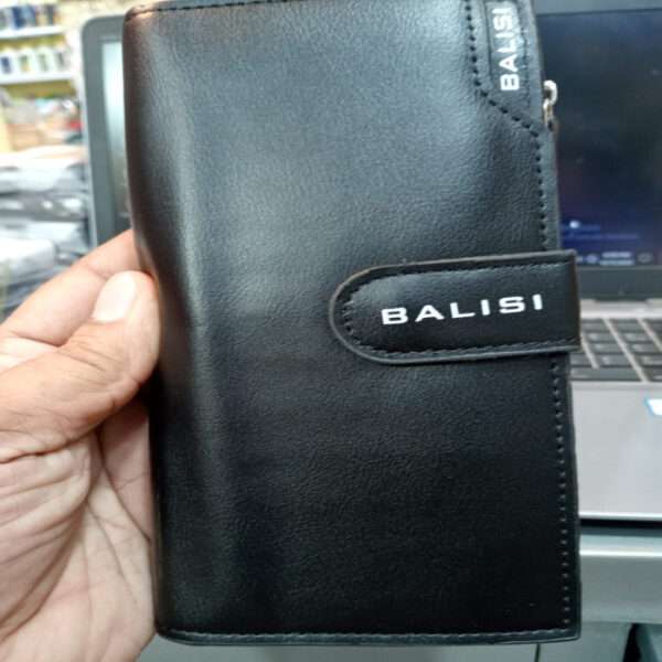 Balisi Long Wallets For Men, Slim Leather Checkbook ID/Credit Card Holder Bifold Wallet(Three-Part New Fashion Luxury Long Wallet By BALISI High Quality 100% Genuine Leather Long Wallet)