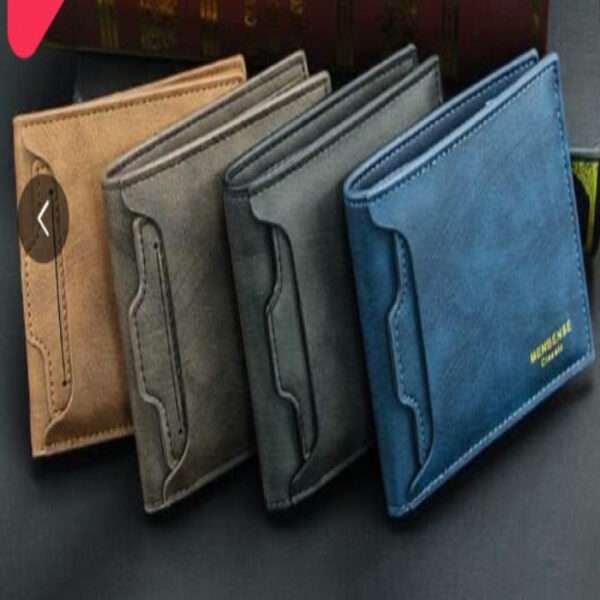 MENBENSE Wallet For Men Short Wallet PU Leather Card Wallet