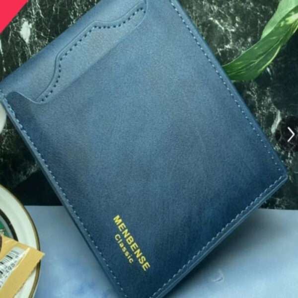 MENBENSE Wallet For Men Short Wallet PU Leather Card Wallet