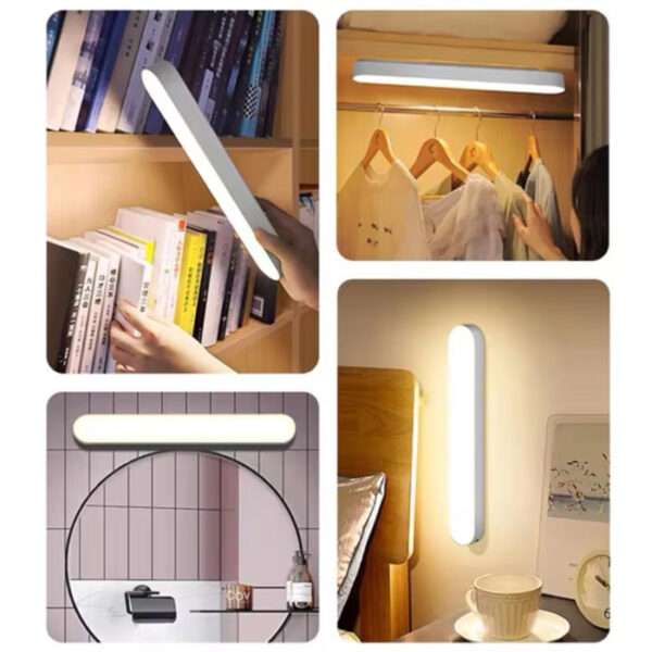 828 Rechargeable Reading LED Night Light Desk Lamp USB Stand Light for Bedroom Magnetic DimmingTable Lamp Computer Study Office