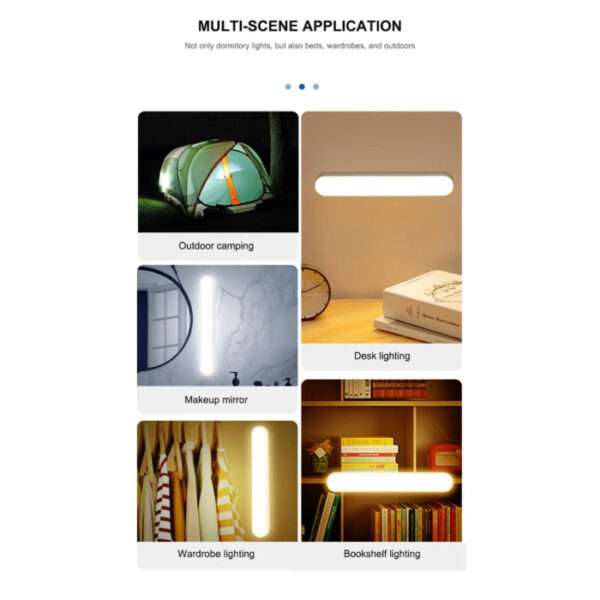 828 Rechargeable Reading LED Night Light Desk Lamp USB Stand Light for Bedroom Magnetic DimmingTable Lamp Computer Study Office