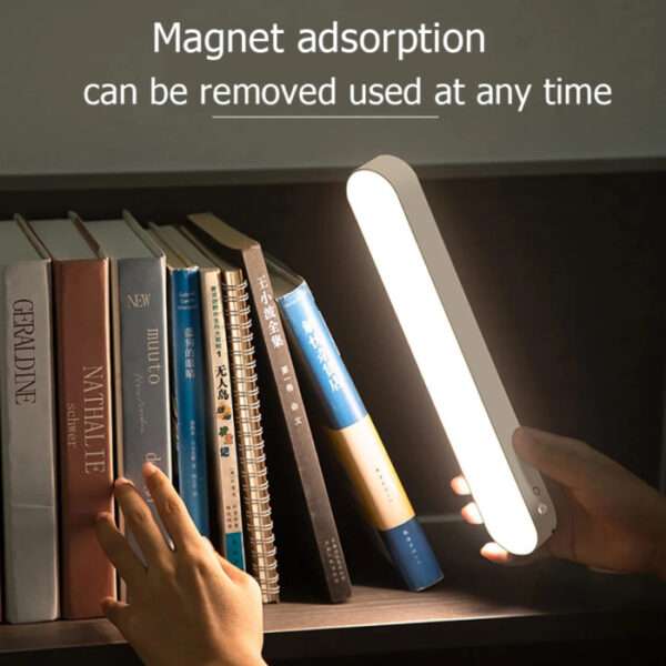 828 Rechargeable Reading LED Night Light Desk Lamp USB Stand Light for Bedroom Magnetic DimmingTable Lamp Computer Study Office