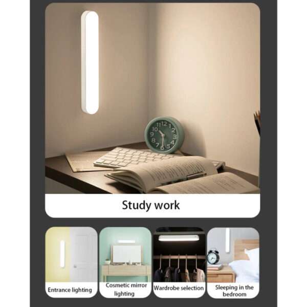 828 Rechargeable Reading LED Night Light Desk Lamp USB Stand Light for Bedroom Magnetic DimmingTable Lamp Computer Study Office