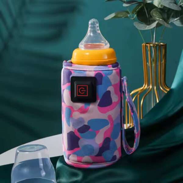 USB Milk Water Warmer Bottle Heater Travel Stroller Insulated Bag Baby Nursing Safe Kids Supplies for Outdoor Winter