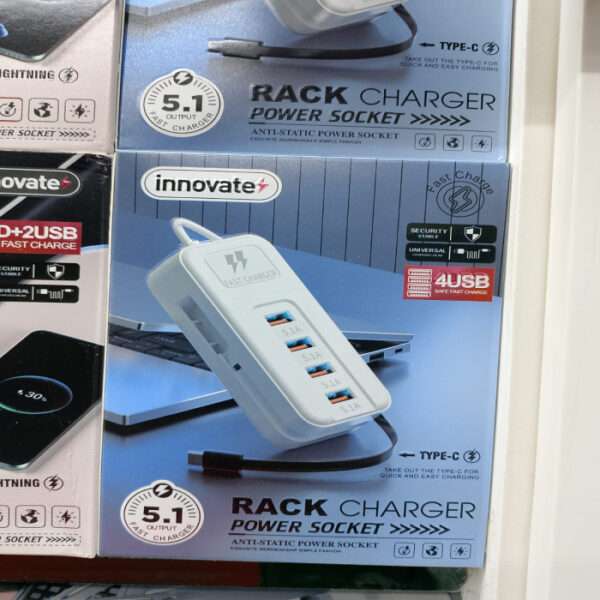 Rack Charger 2PD+2USB Safe Charge