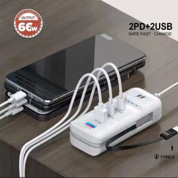 Rack Charger 2PD+2USB Safe Charge