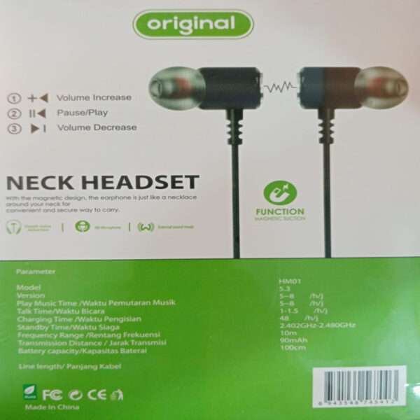 Sports Headset Long Standby BT 5.0 Stereo Wireless Neckband Headphone - Emphasizing Value - Simple to Use