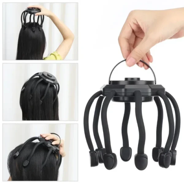 Electric Head Massager Octopus Scalp Massager Therapy Device