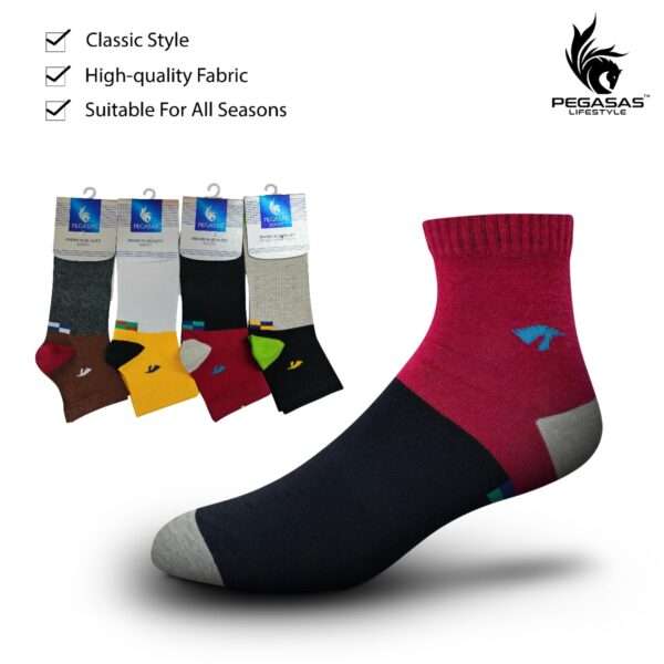 Premium Quality Cotton socks, 4 pair combo.