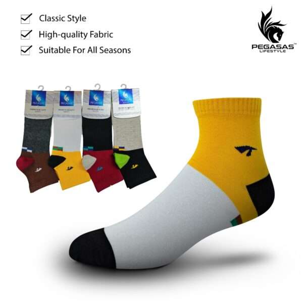 Premium Quality Cotton socks, 4 pair combo.